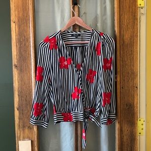 Madewell Silk Top, Sz M
